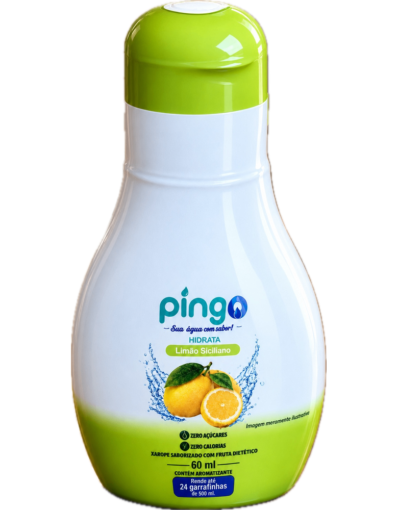 Saborizador líquido Pingo Hidrata sabor Limão Siciliano, 60 ml